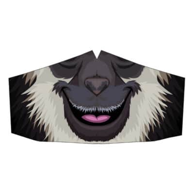 Peppermint Narwhal Face Mask: Gibbon