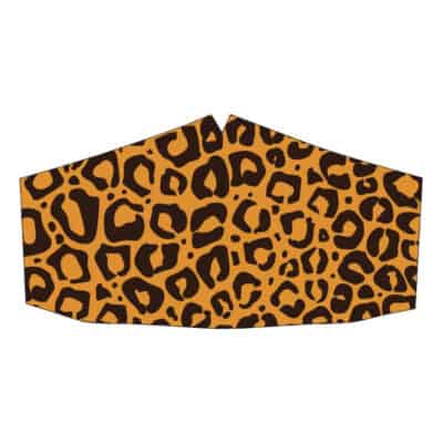 Peppermint Narwhal Face Mask: Leopard Print