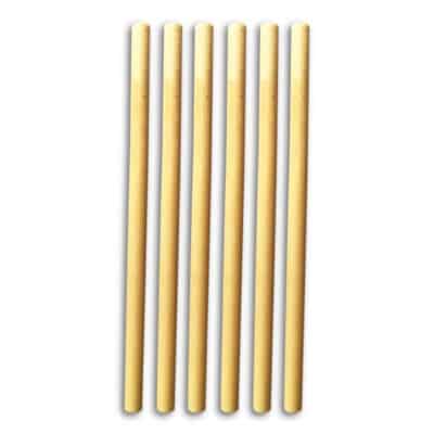 Reusable Bamboo Straws - 6 Pack Regular