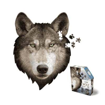 I AM Wolf Small, wolf-shaped 300 piece puzzle. ages 10+