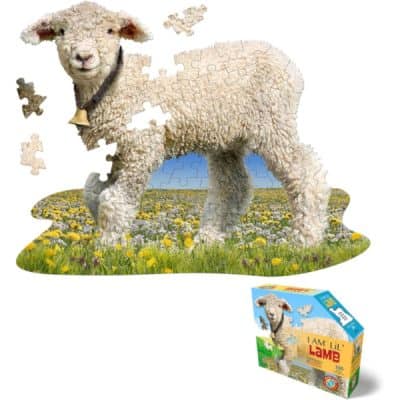 Puzzle: I Am Lil' Lamb. A lamb shaped puzzle.