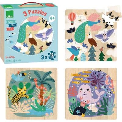 Earth, Sea, Sky 3 in 1 Puzzle