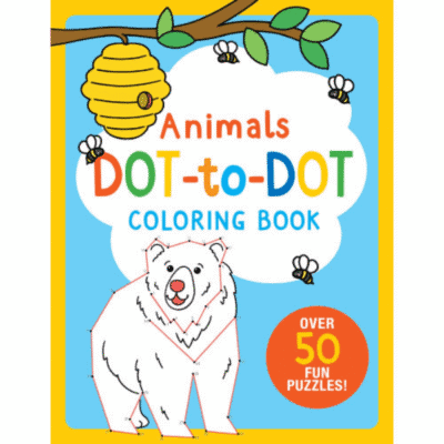 Image of the Animals Dot-to Dot Coloring book from Peter Pauper Press