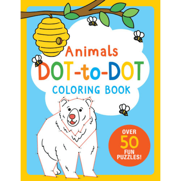 Image of the Animals Dot-to Dot Coloring book from Peter Pauper Press