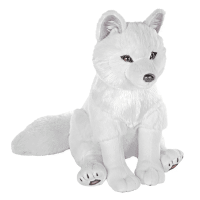 Image of artist series Arctic fox plush from Wild Republic