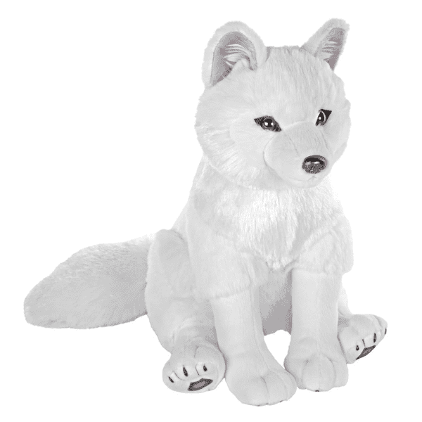 Image of artist series Arctic fox plush from Wild Republic