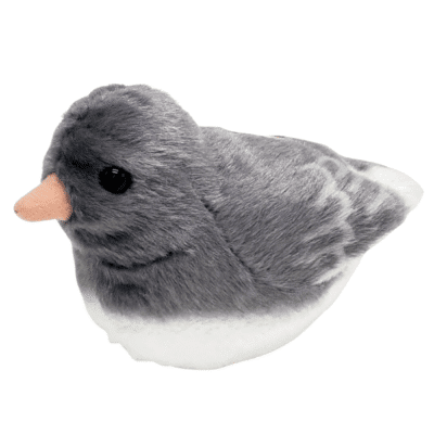 Image of Dark Eyed Junco plush that makes sound from Wild Republic