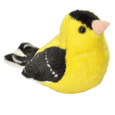 Image of an American Goldfinch plush that makes sound from Wild Republic