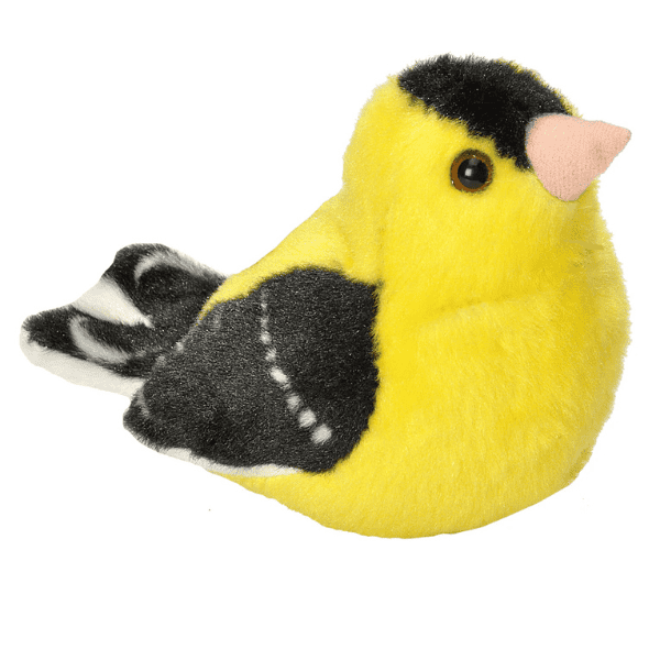 Image of an American Goldfinch plush that makes sound from Wild Republic