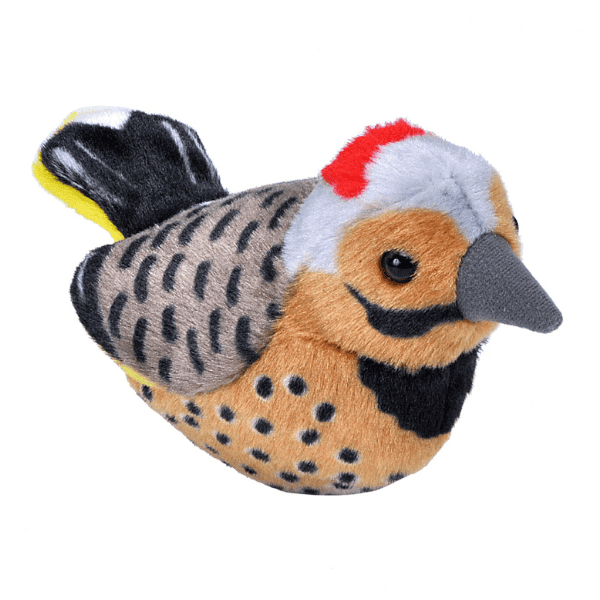 Image of a Northern Flicker bird plush that makes sound from Wild Republic