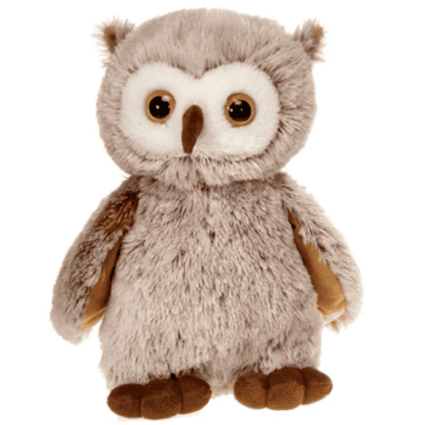Image of a 16" brown owl plush from Fiesta Toy
