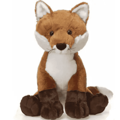 Image of 16" sitting red fox plush from Fiesta Toy