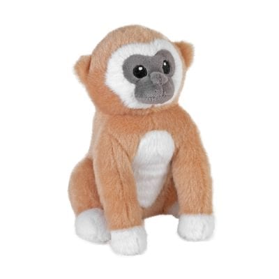Image of tan plush Splendors 6" gibbon by Wild Republic