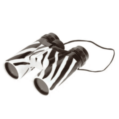Image of Zebra Print toy binoculars