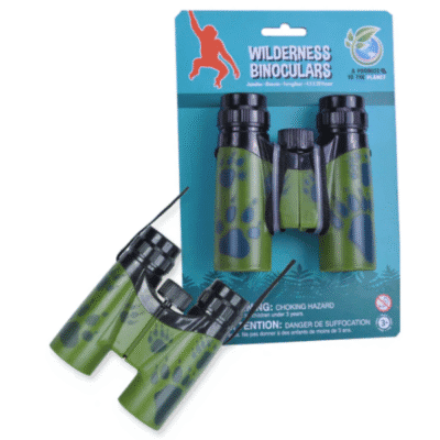 Image of bear paw print patterned toy binoculars